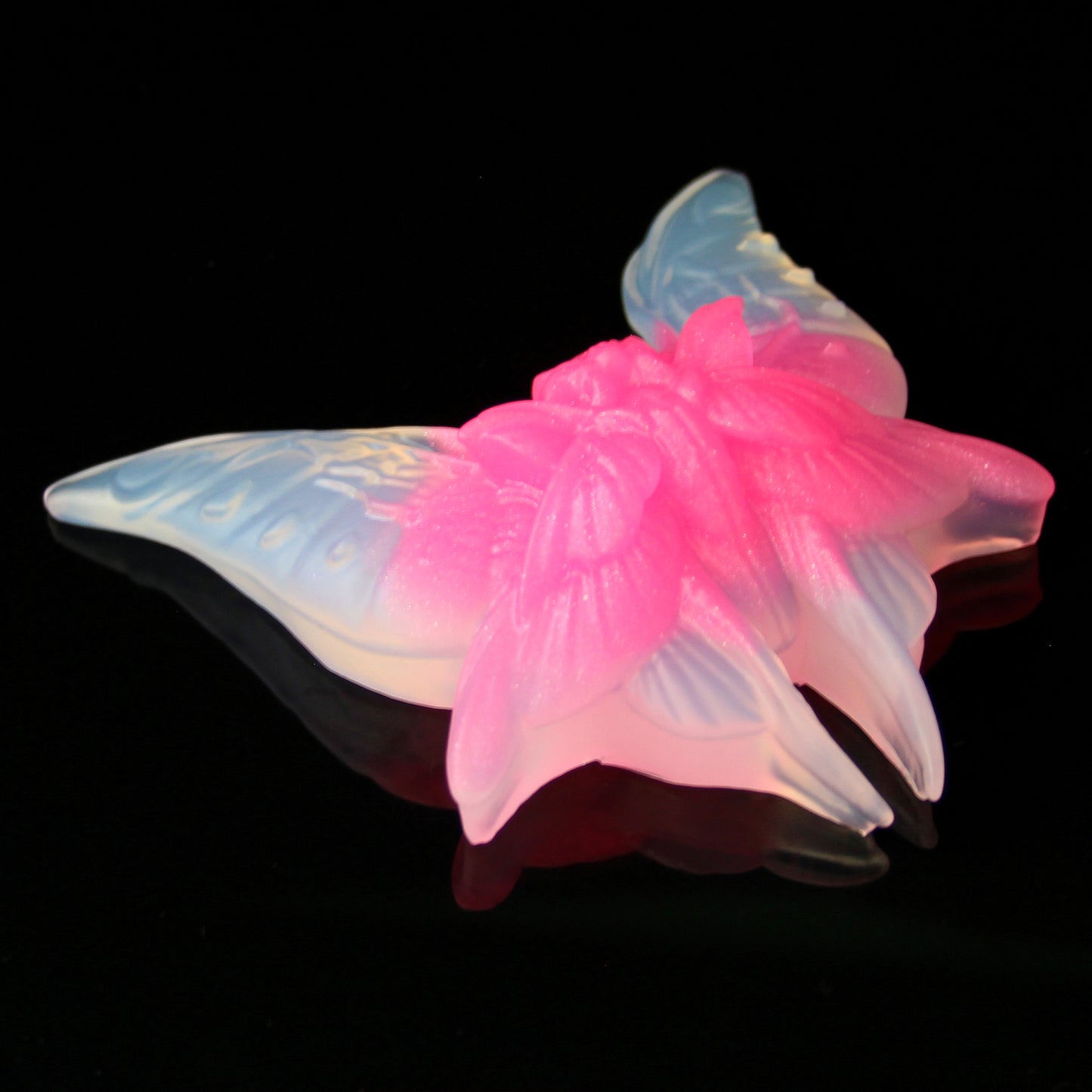 Clarice - Size Small - Medium+ Firmness (Near Clear, GITD + UV reactive)