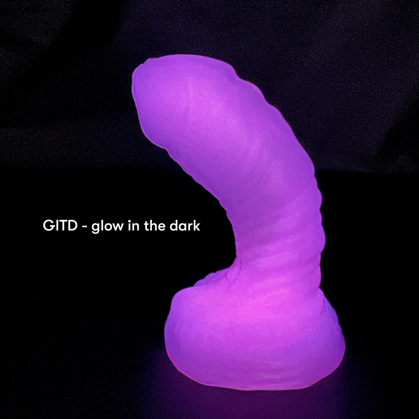 Alien - Size Mini - Medium+ Firmness (Near Clear, GITD + UV reactive)