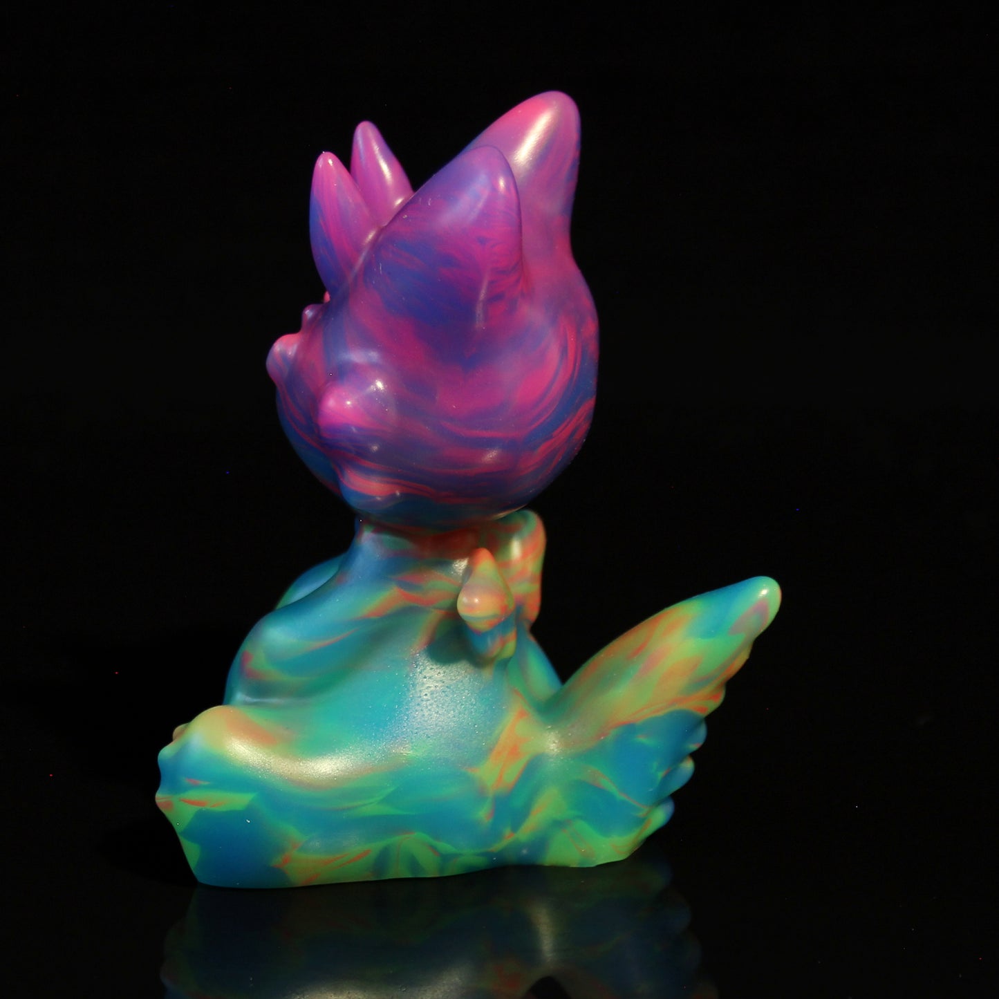 Familiar the Kitten Squishy - Size Large - Soft & Squishy (UV reactive) + Tiny Clarice