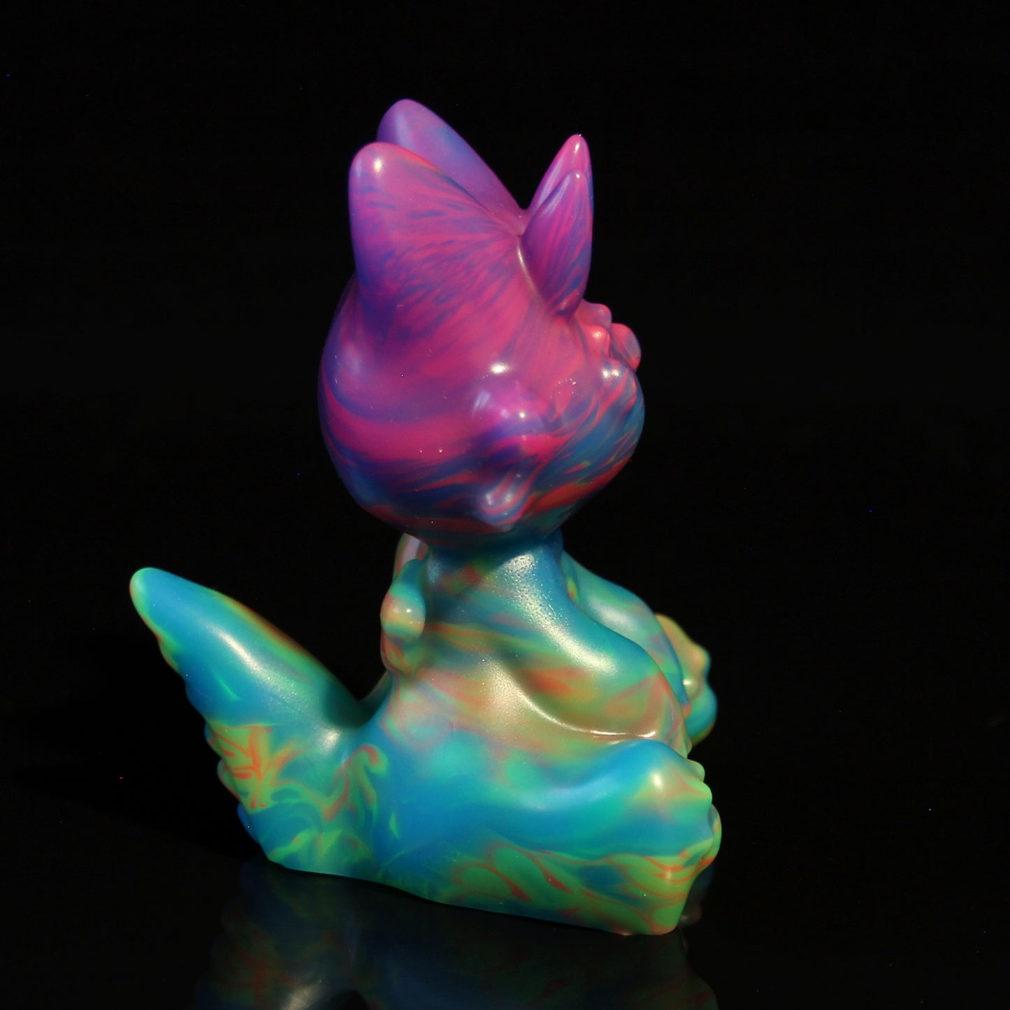 Familiar the Kitten Squishy - Size Large - Soft & Squishy (UV reactive) + Tiny Clarice