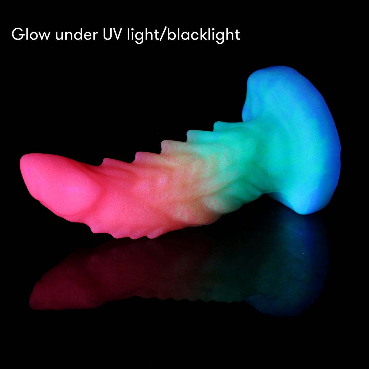 Dragon - Size Small - Soft & Squishy (UV reactive + GITD)