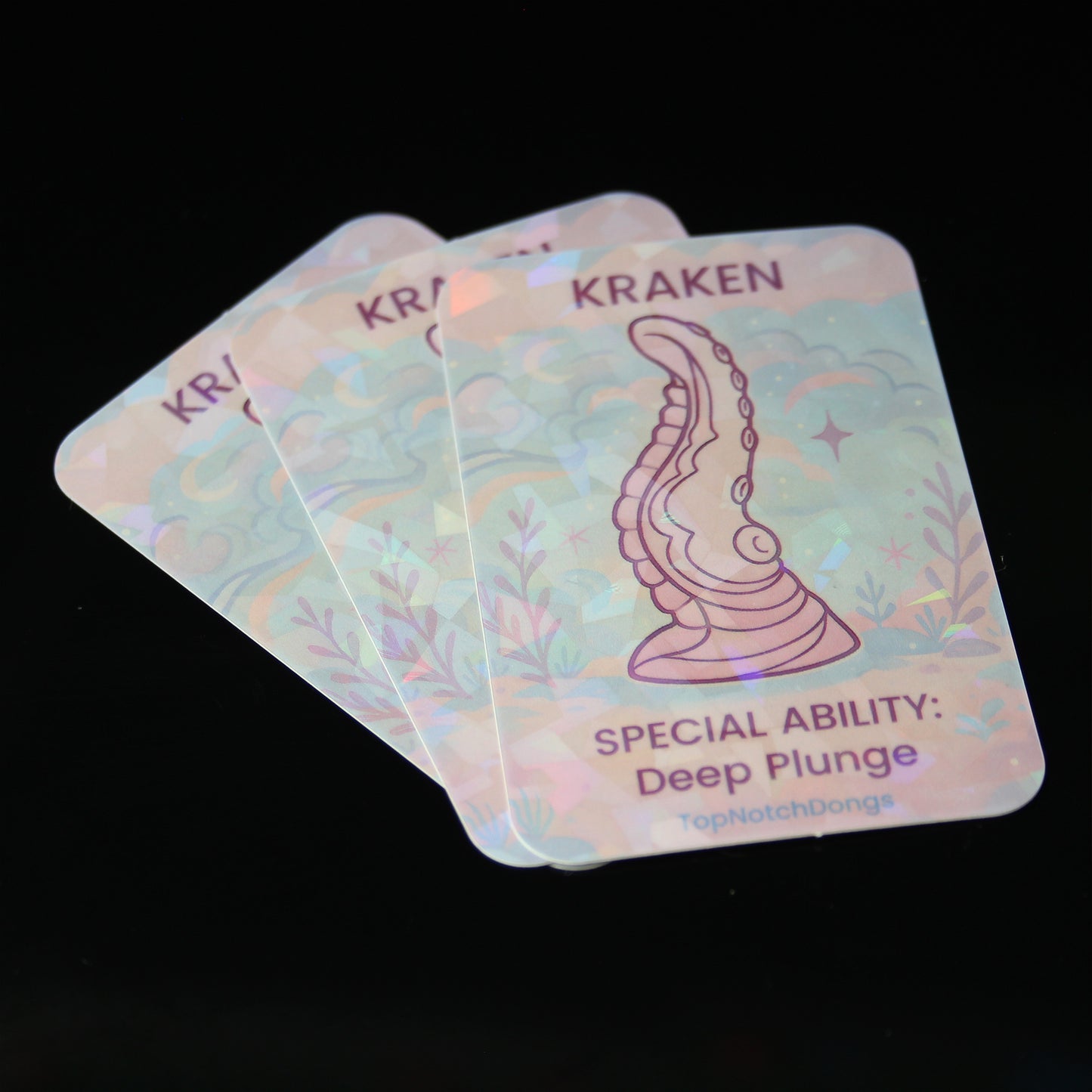 Kraken Sticker - Collectible Ability Style - 2" x 3" Size