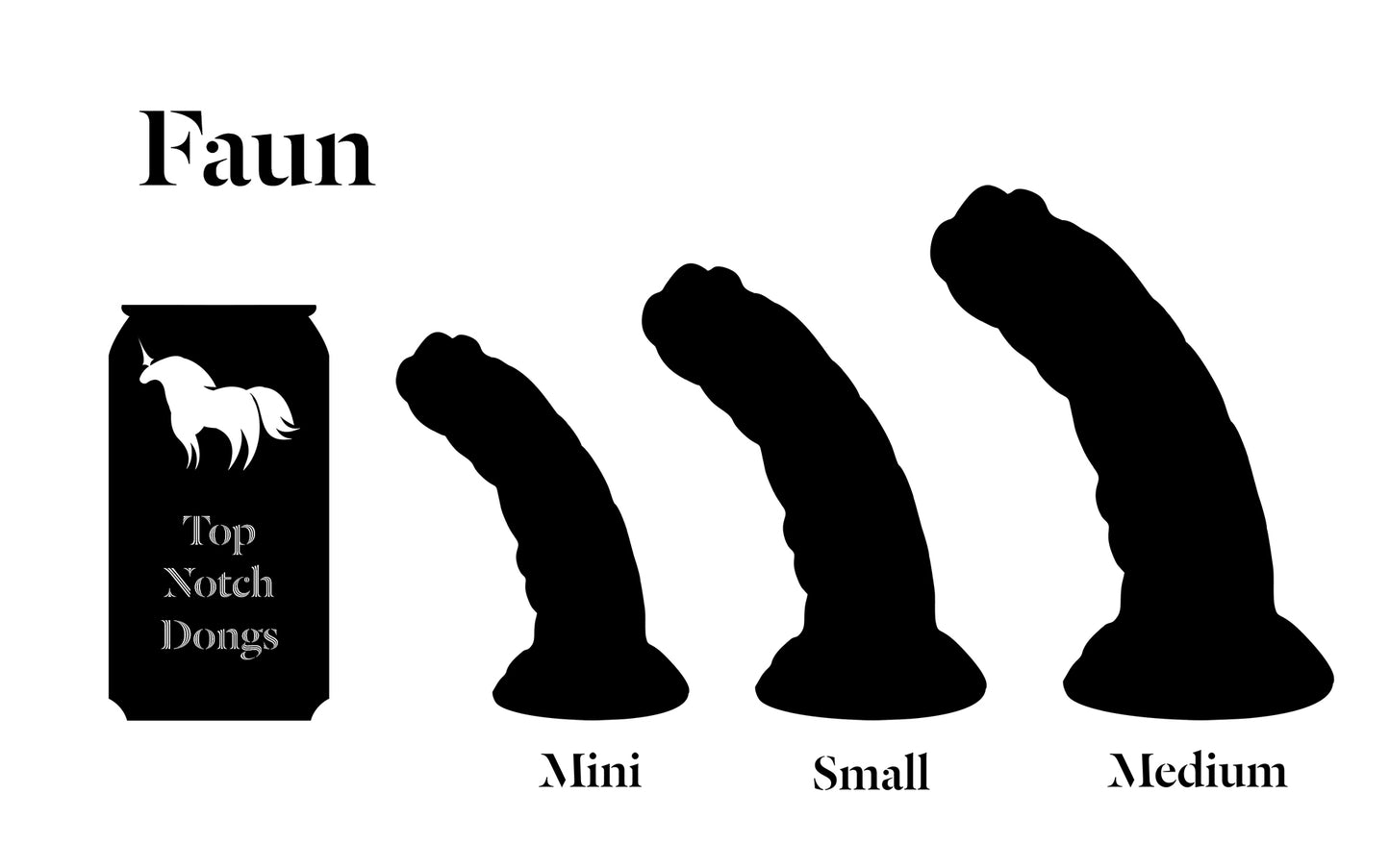 Faun - Size Medium - Medium+ Firmness (Near Clear, GITD + UV reactive)