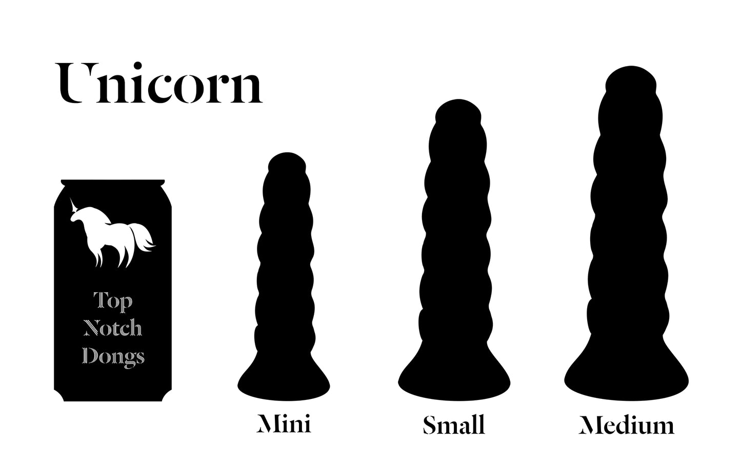 Unicorn Fantasy Dildo - Customize Size, Colors and Firmness