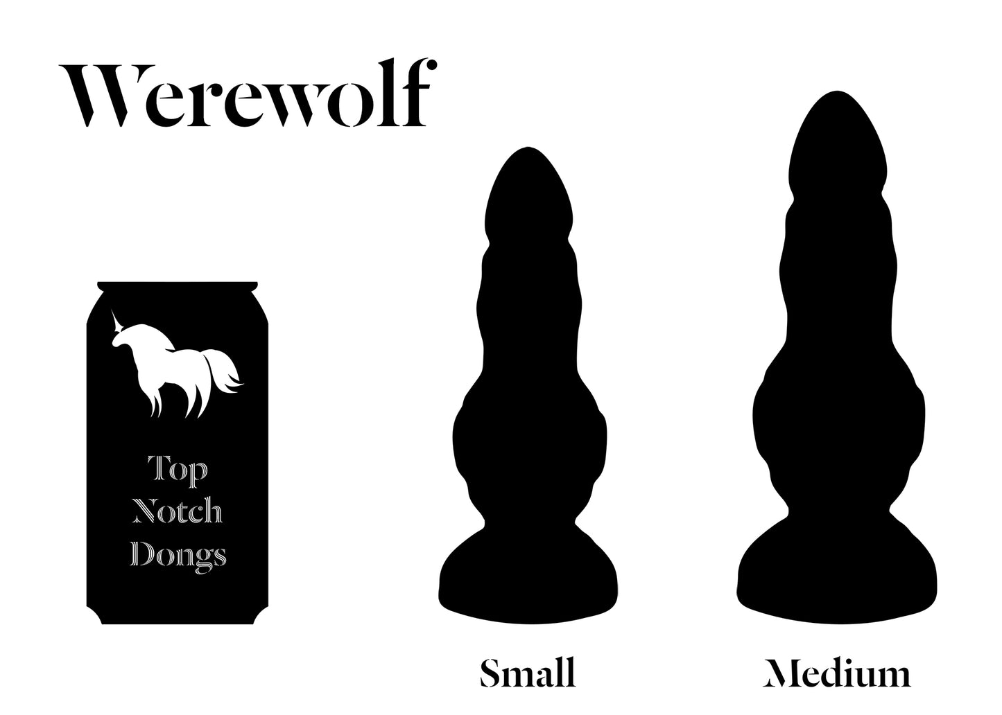 Werewolf Fantasy Dildo - Customize Size, Colors and Firmness