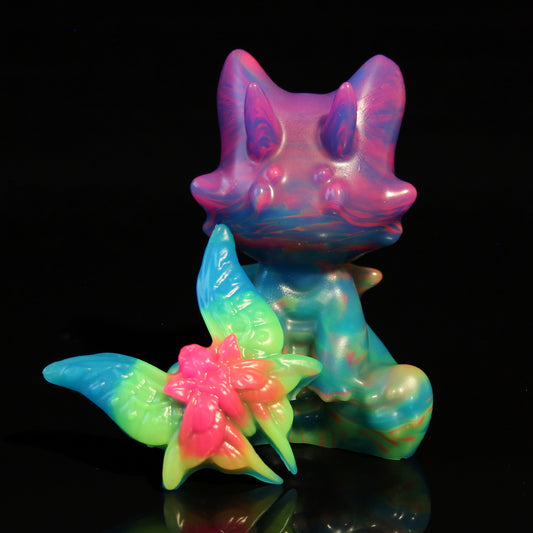 Familiar the Kitten Squishy - Size Large - Soft & Squishy (UV reactive) + Tiny Clarice