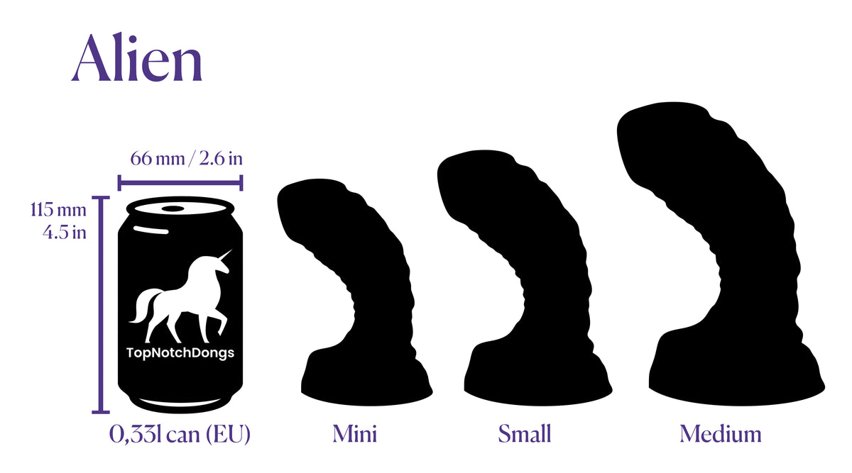 Alien Fantasy Dildo - Customize Size, Colors and Firmness
