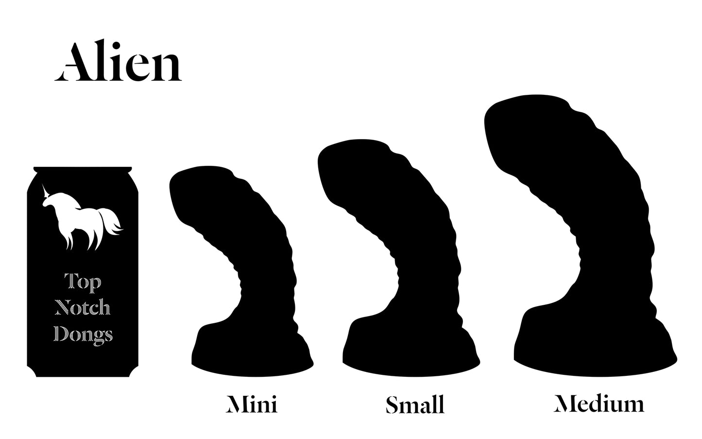 Alien Fantasy Dildo - Customize Size, Colors and Firmness
