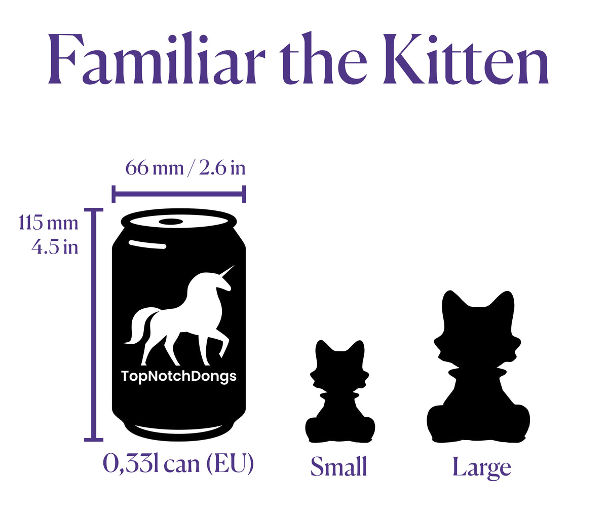 Familiar the Kitten Squishy - Customize Size, Colors and Firmness